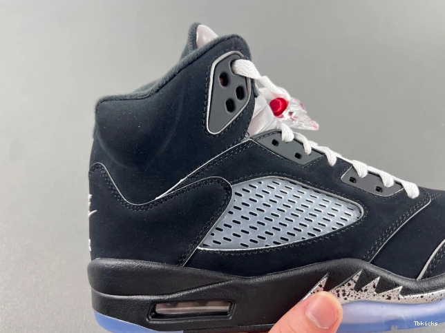 Cheap TBK Jordan Air Metallic Reimagined 5 HF3975-001 Black 0809